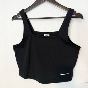 NIKE Black Crop Tank Top Sz MED